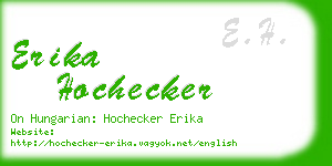 erika hochecker business card